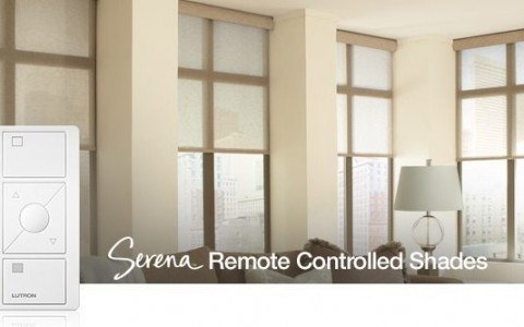 Add stylish automatic blinds with Serena Roller shades from Lutron