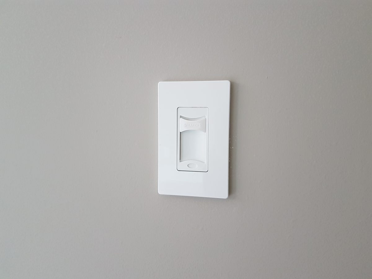 Volume controls from Proficient Audio let you adjust the room audio